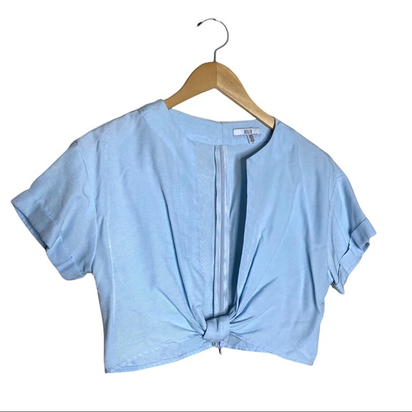 Revolve Asilio Blue Learn To Fly Crop Top - Picture 2 of 5